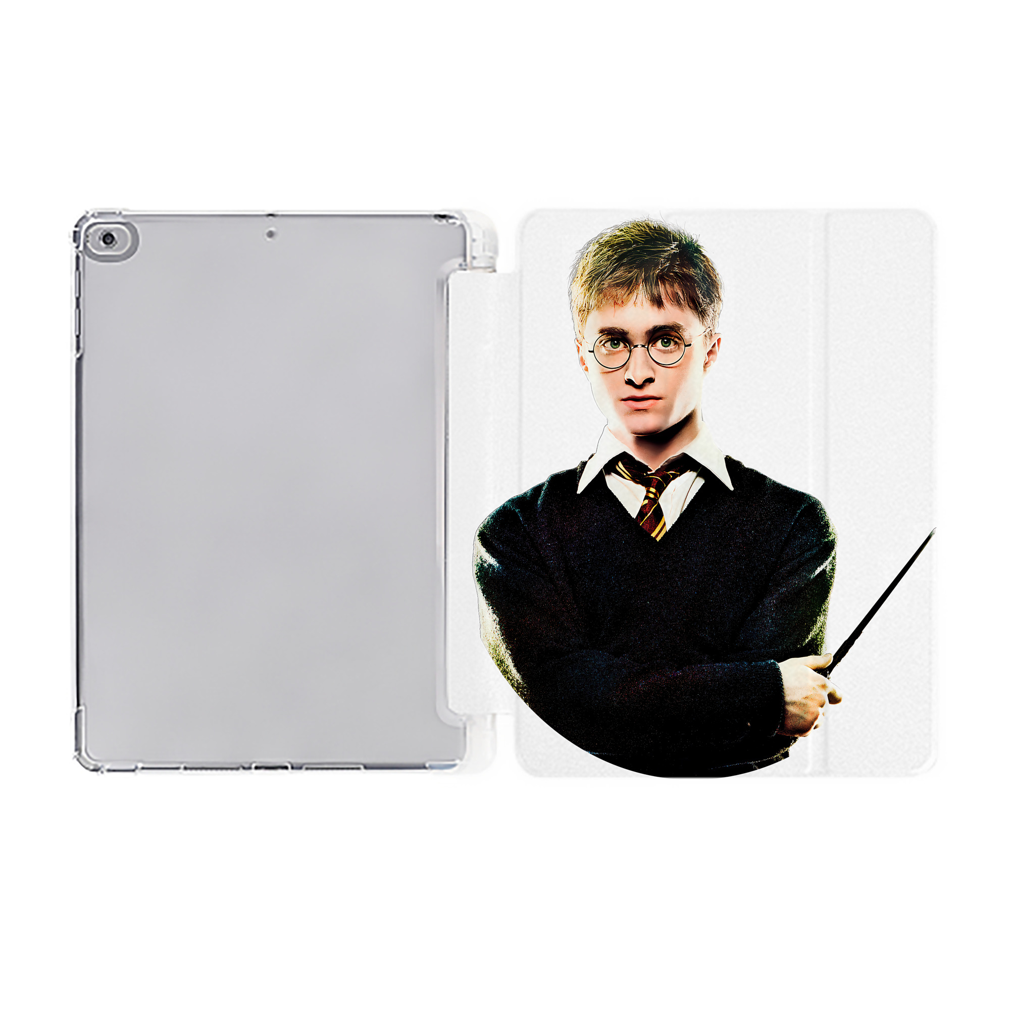（画像用） Harry Potter ハリー・ポッターシリーズ IPad ケース ペン収納付き 三つ折りスタンド PUレザー×シリコン 対応機種9.5/10.5/10.9インチ